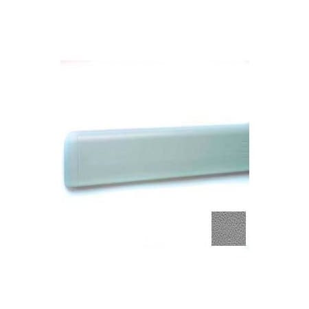 Pawling Wall Guard W/Rounded Top Edge, Aluminum Retainer, 4"H x 12'L, Gray WG-4-12-5